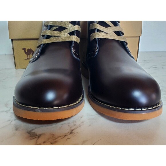 Camel Crown Vintage Chukka Boot Mens 9.5 Dark Brown Leather Small Defect On Sole main image 10